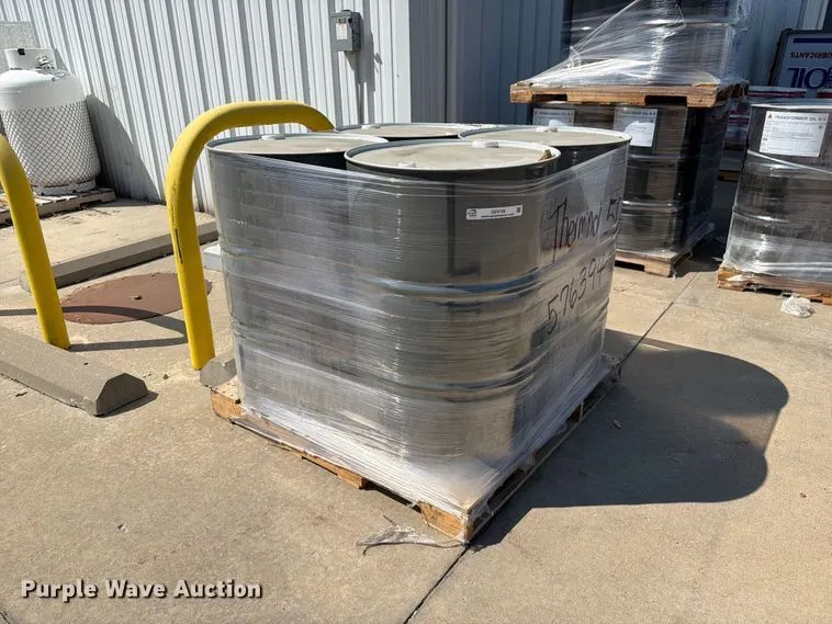(4) barrels of Therminol 55 heat transfer fluid