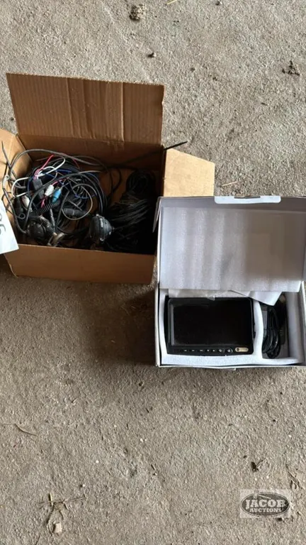 WIRED CAMERAS AND MONITOR