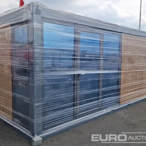 2026 20' Office Container, Side Forklift Pocket 