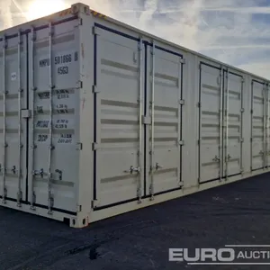 2026 40HQ Container, One Side Multi-Door, 4 Doors 