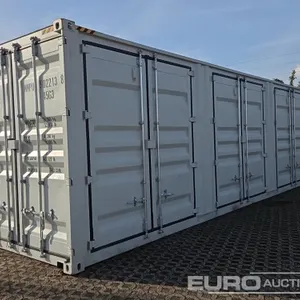 2026 40HQ Container, One Side Multi-Door, 4 Doors 