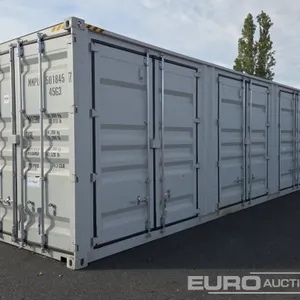 2026 40HQ Container, One Side Multi-Door, 4 Doors 