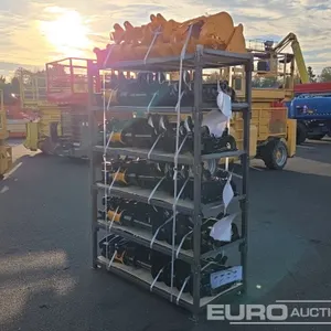 Unused 2026 GIYI Qty (8) Rake, Ripper, Graber, 12"h Auger, 16" Auger, 8" Narrow Bucke, 24" Bucekt, 32" Bucket to suit CAT301 Excavator 