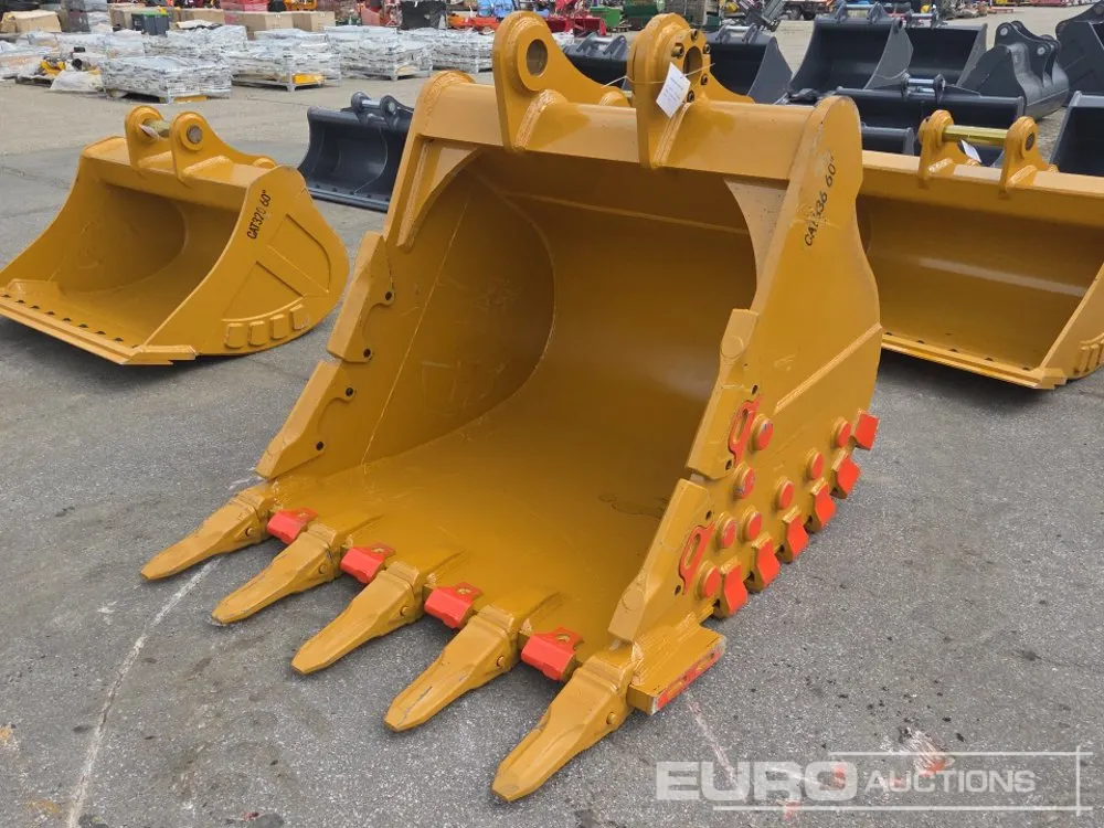 Unused 2026 Cavalry 63" Rock Bucket, 100/90mm Pins to suit 30-35 Ton Excavator (CAT 336)