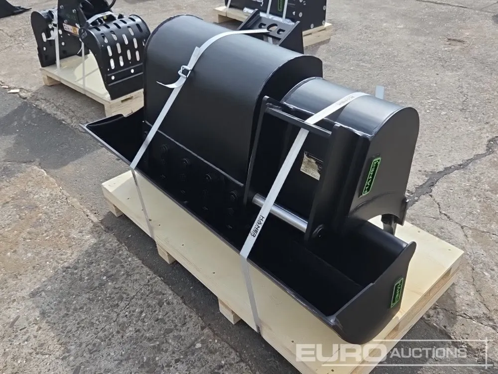Unused Häner Bucket Set, HHG1120-MS01A Tilt Ditching, HTL130-MS01A (300mm), HTL160-MS01A (600mm) Digging Buckets, MS01 to suit 1-2 Ton Excavator (3 of
