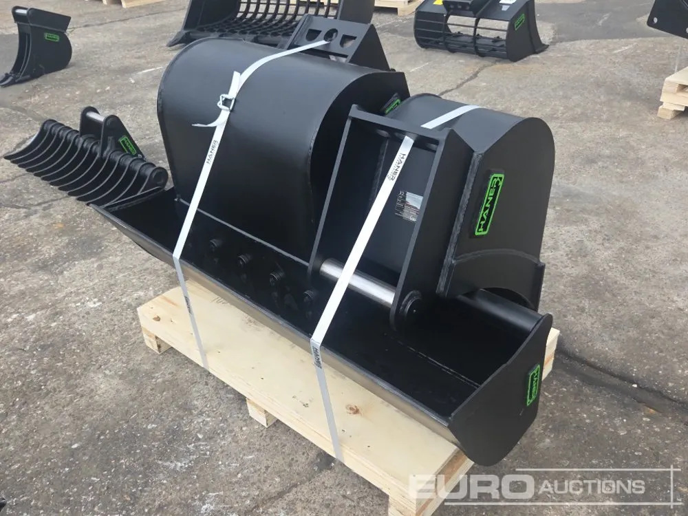 Unused Häner Bucket Set, HHG2120-MS03A Tilt Ditching, HTL230-MS03A (300mm), HTL260-MS03A (600mm) Digging Buckets, MS03 to suit 2-3 Ton Excavator (3 of