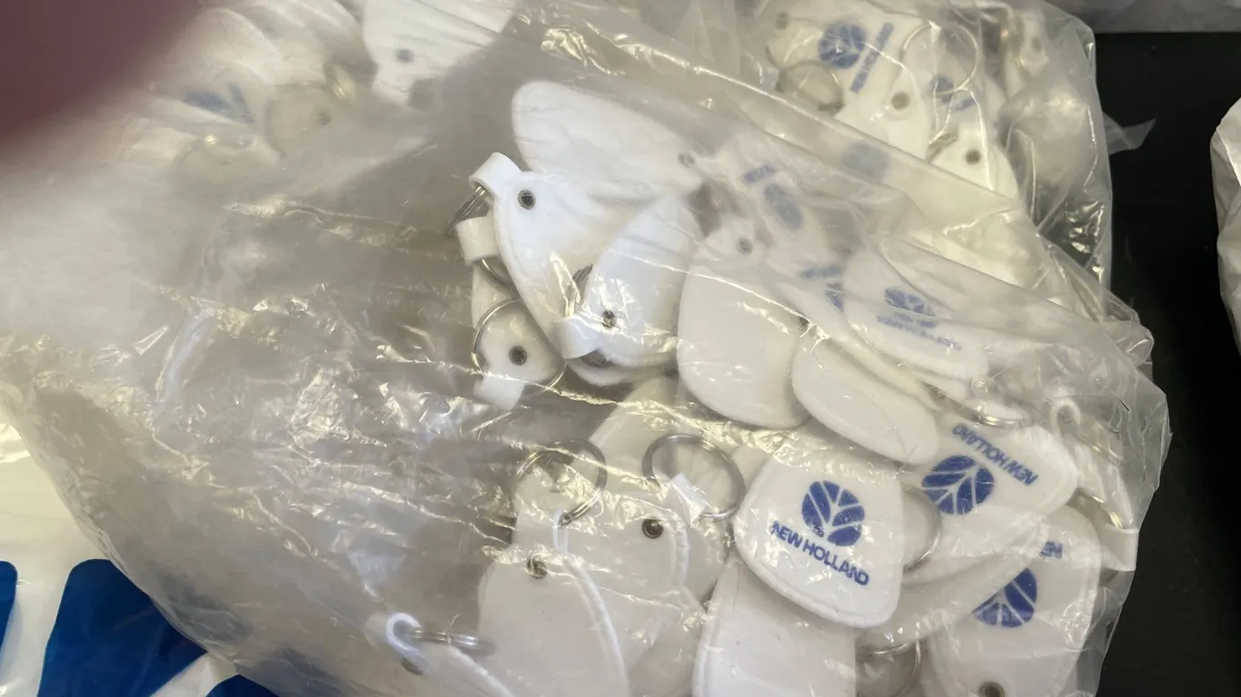 New Holland Key Chains and New Holland Plastic Bags