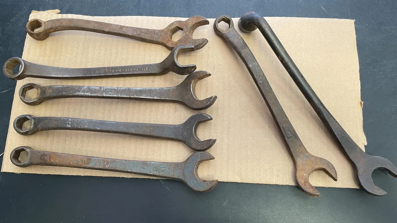 (7) Vintage Specialty Combination Wrenches