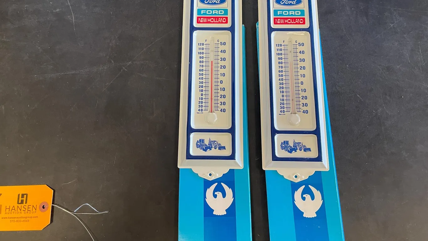 (2) Ford New Holland Thermometers