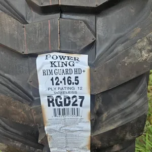 (4) 12x16.5 12-Ply Skidsteer Tires Mounted Without Tubes