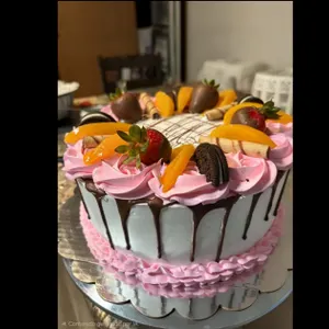 8" Tres Leches Cake With Strawberry Filling