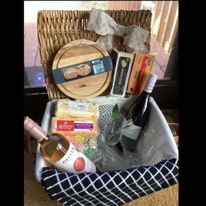 Wine and Cheese Basket