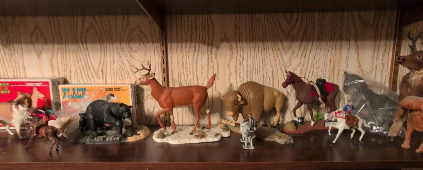 Marx Johnny West Flack Animal Figures and Assorted Models