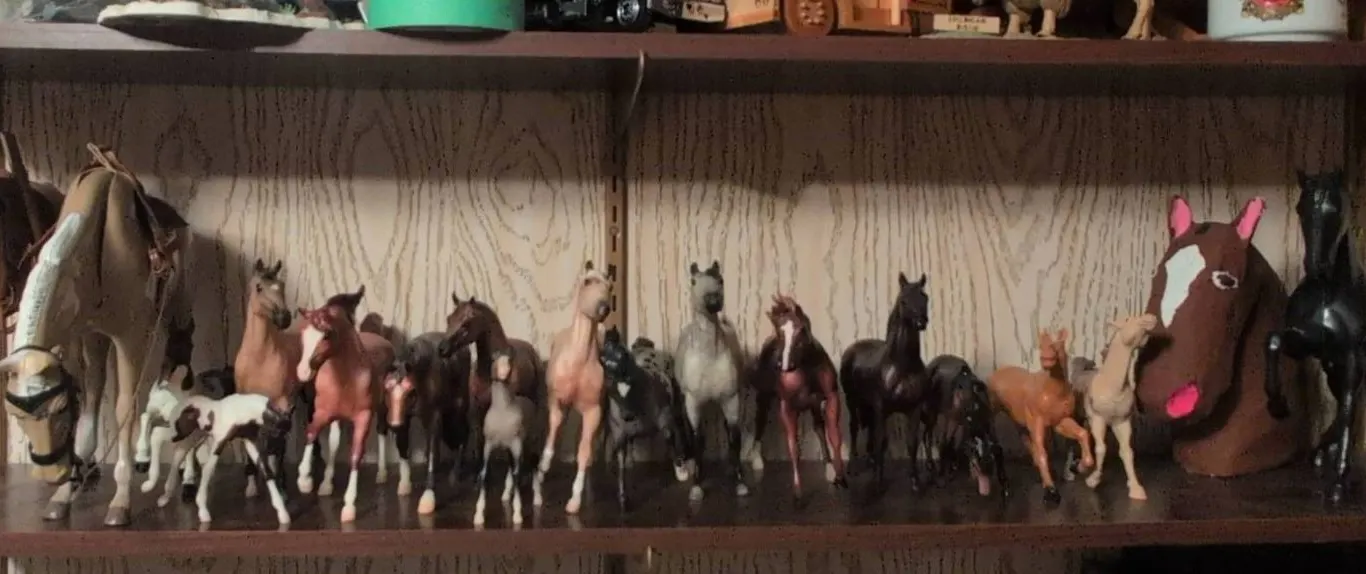 Breyer and Mixed Model Horses Figurine Collection, Shelf Lot