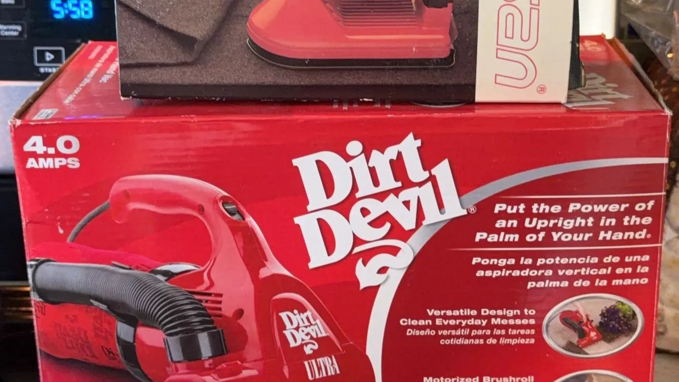 Dirt Devil Ultra Corded Hand Vac and Sisan Steam Smoother Bundle