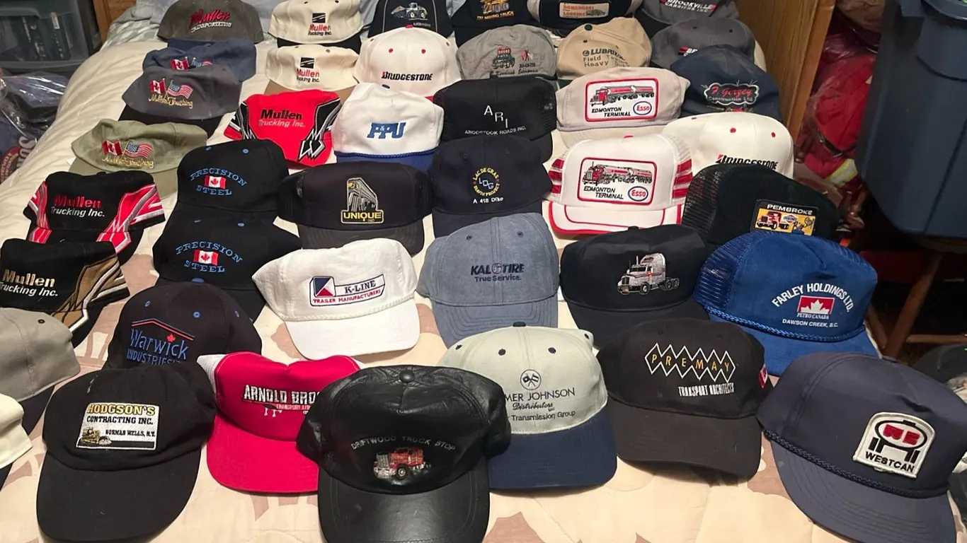 Assorted Trucking and Industrial Logo Hats