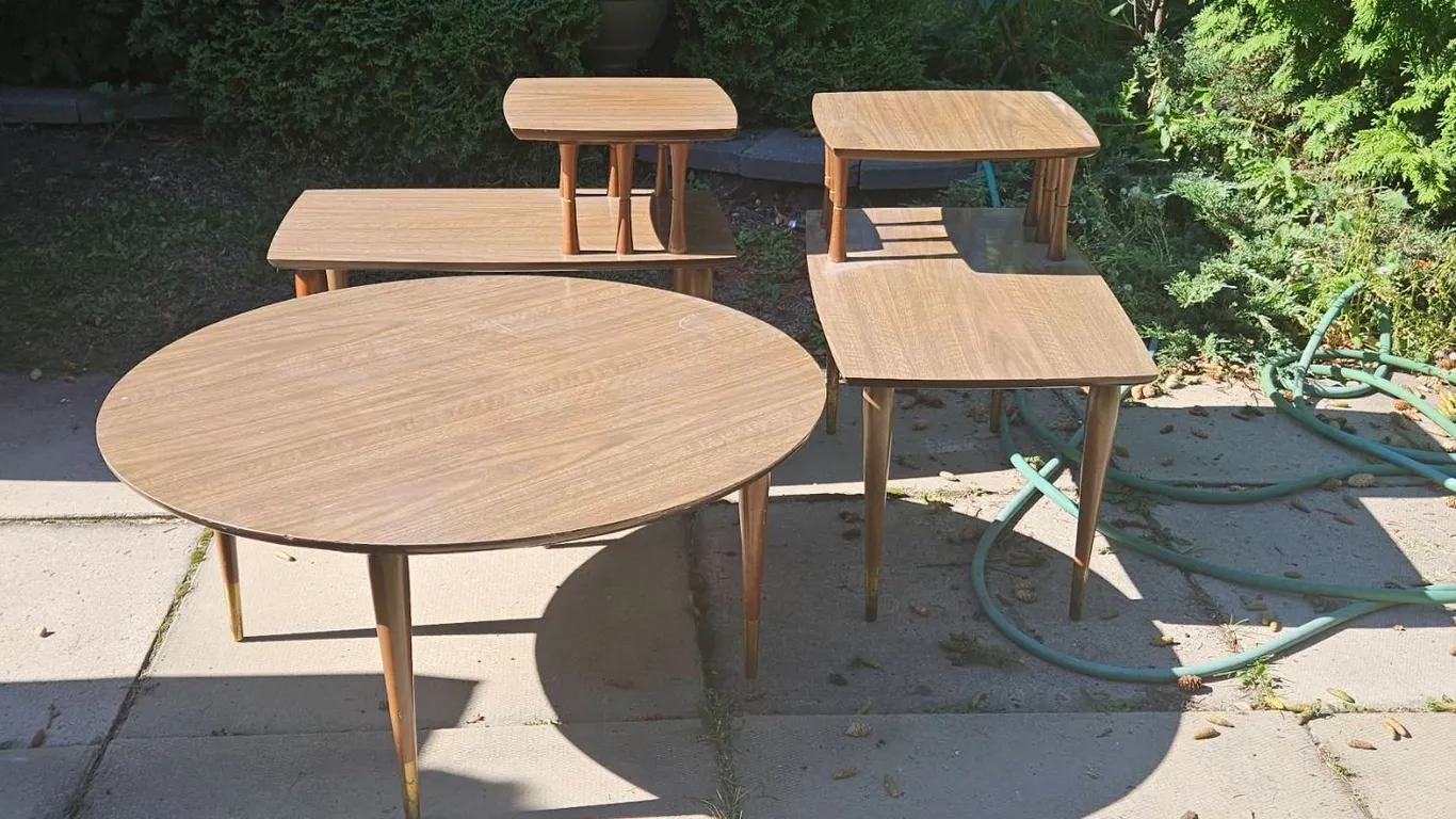 Three Wood-Laminate Living Room Tables