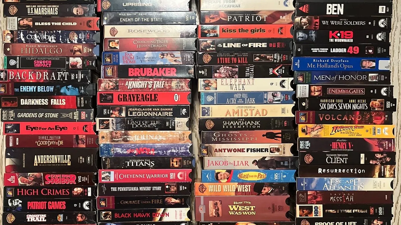 Large Mixed Genre Collection Of VHS Movies