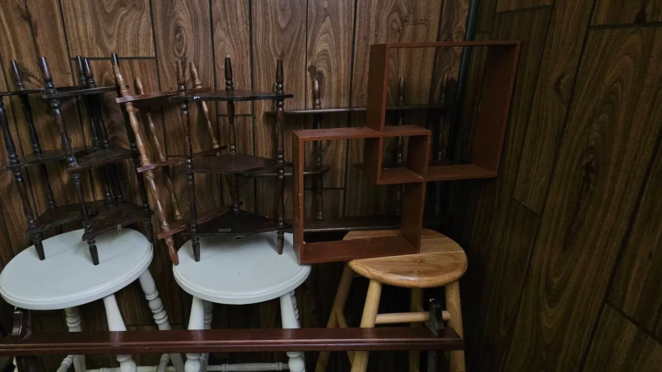 Wooden Wall Shelves and Racks Lot