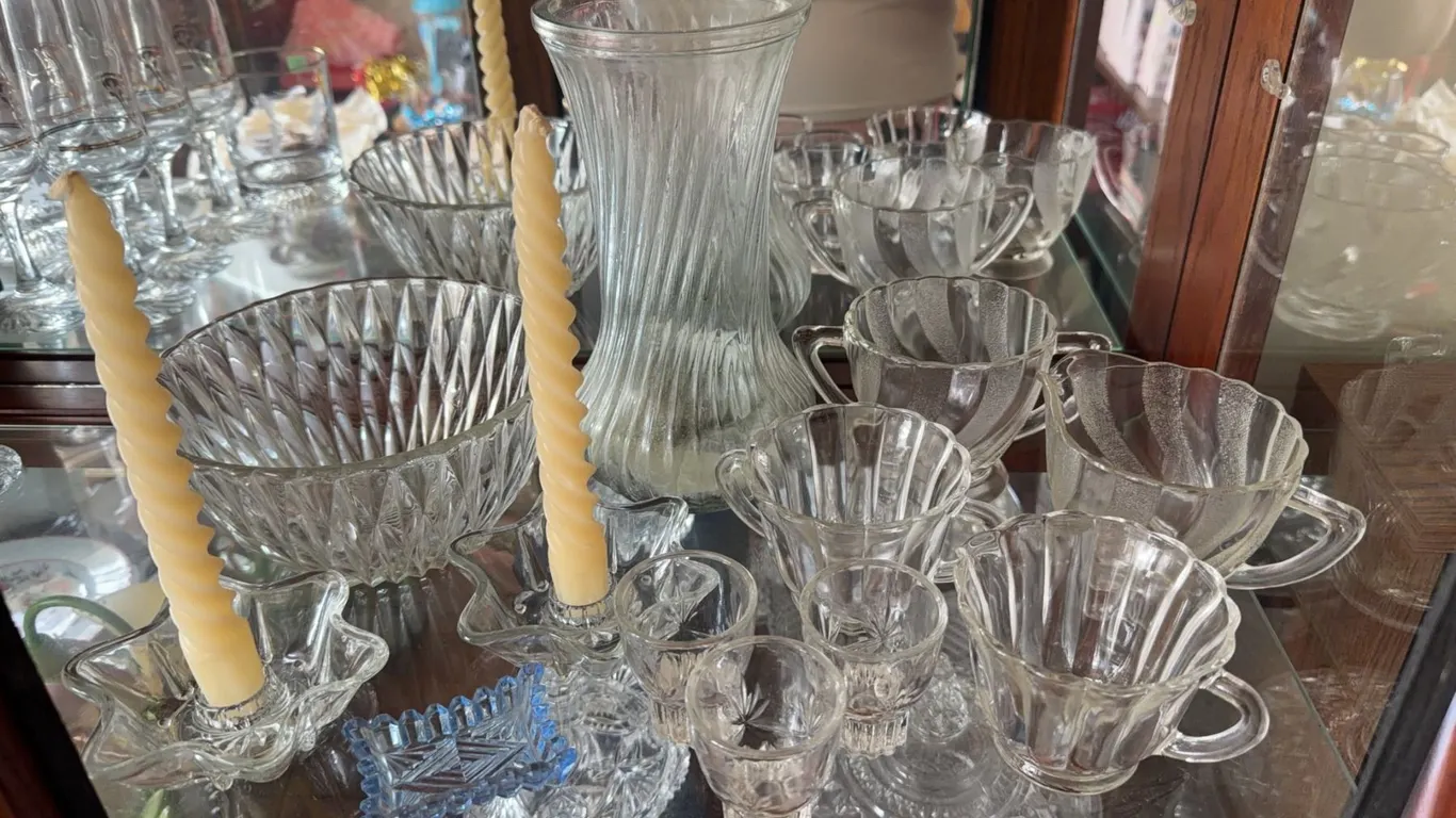 Clear Pressed Glass Tableware