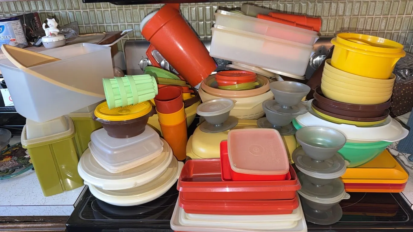 Large Assortment of Vintage Tupperware Kitchen Storage Containers