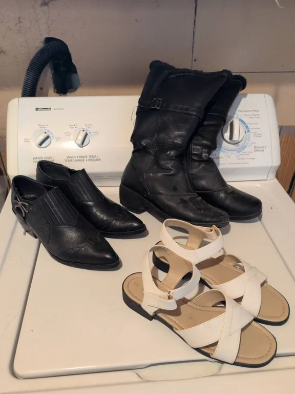 Women's Shoe Lot: Tender Tootsies Boots, Capelli Rossi Shoes, White Sandals