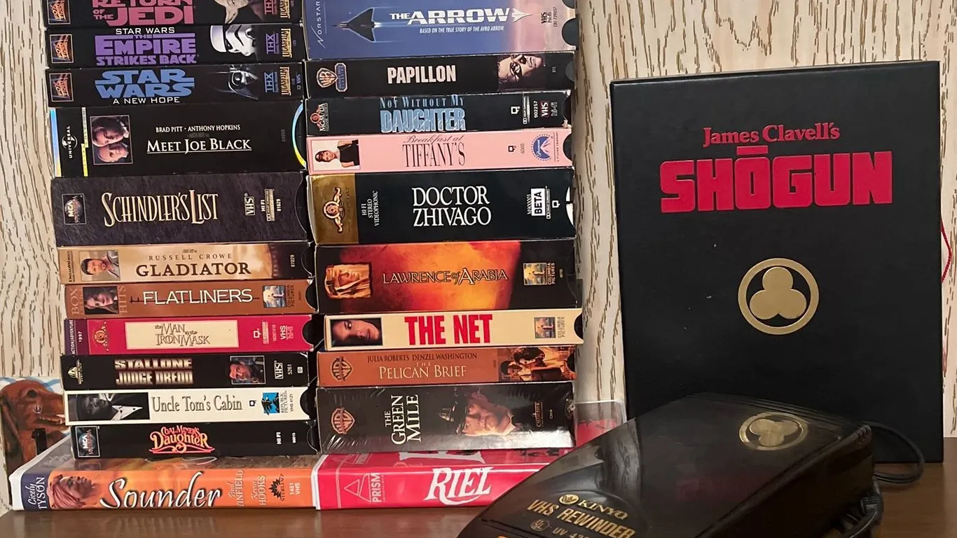 VHS Tapes, Kinyo VHS Rewinder, Shogun Box Set