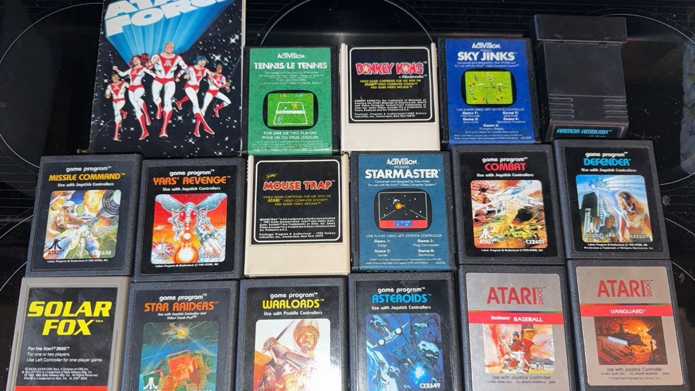 Atari Video Game Cartridges Collection