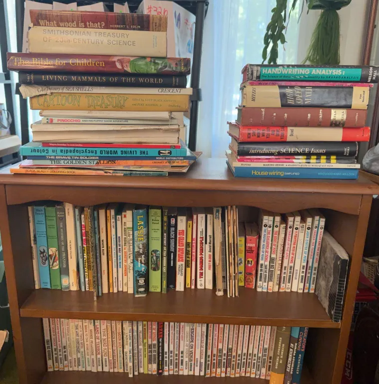 Hardcover and Paperback Books (Shelf Not Included)