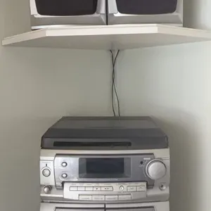Memorex Stereo System with Turntable, CD, Cassette, Radio, Speakers and Remote