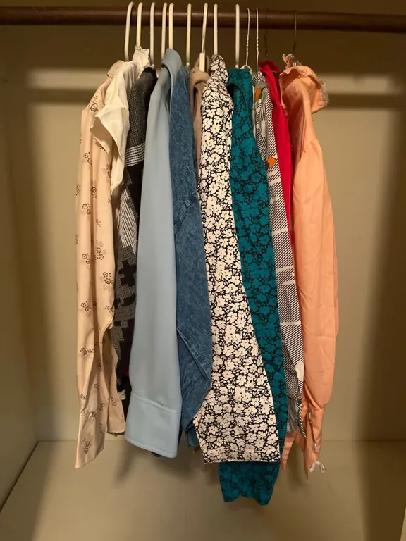 Vintage Women's and Men's Shirts and Sweaters, Various Brands, Sizes and Materials