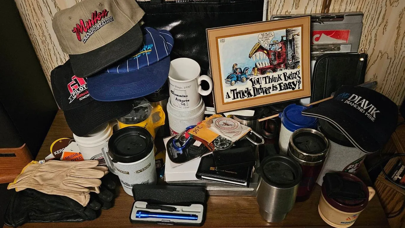 Large Assortment of Truck Driver Memorabilia Items