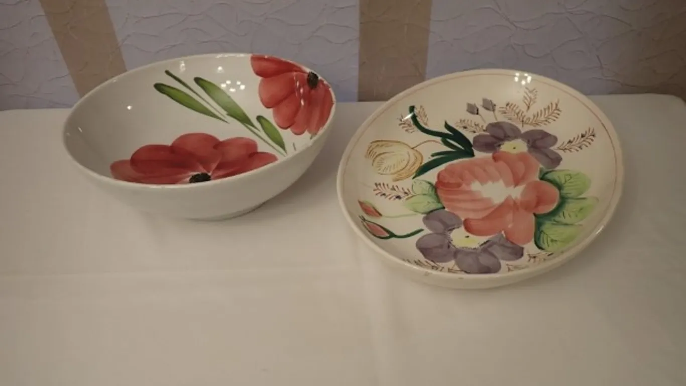 Mid-Century Hand-Painted Ceramics