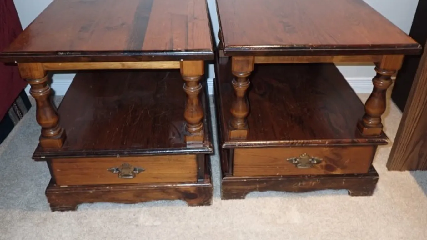 Wooden Side Tables With Drawers