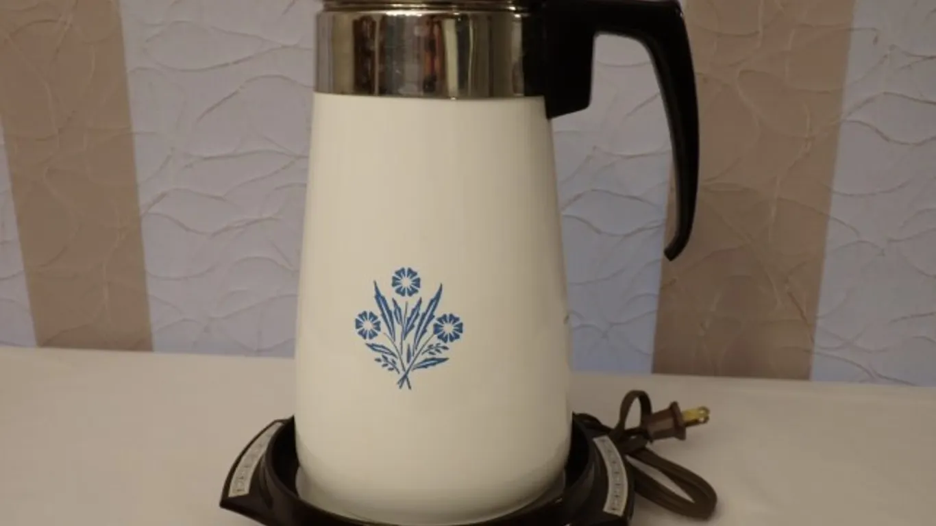 Vintage Corning Ware Coffee Pot+