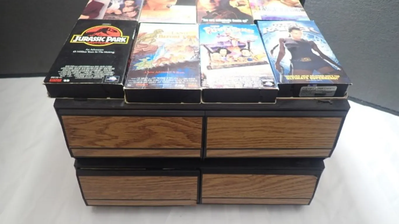 VHS Tape In Plastic Storage
