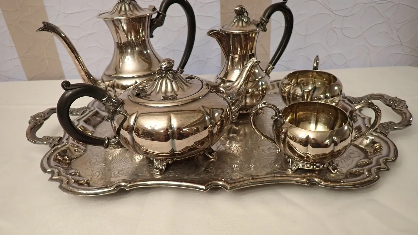 Silver-Plated Tea & Coffee Service Set