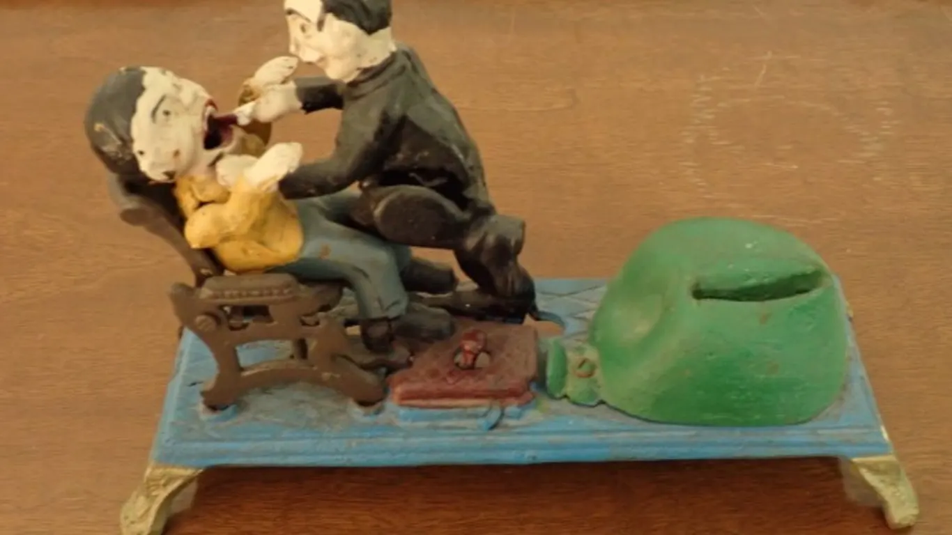 Cast Iron Mechanical Coin Bank