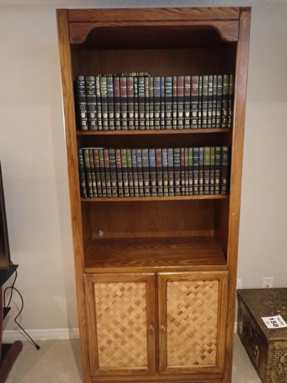Tall Wooden Bookcase