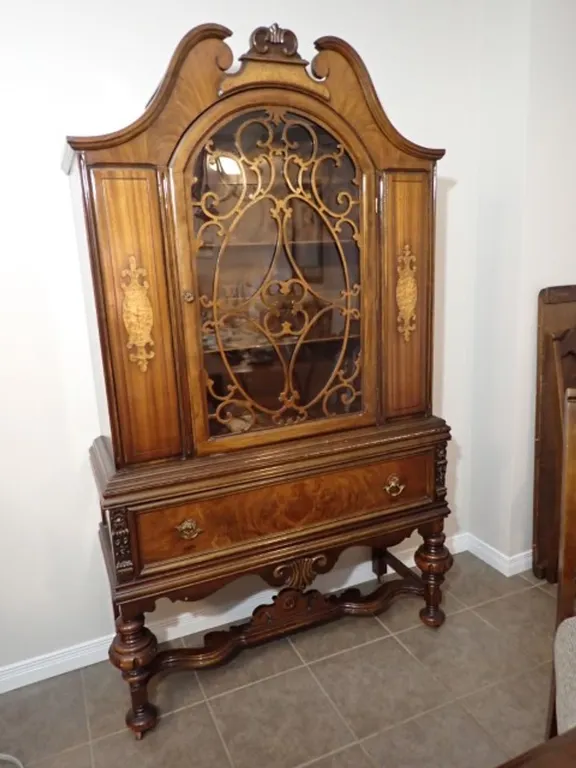 Antique Wooden China Cabinet