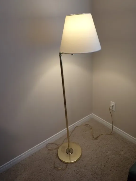 Brass-Tone Floor Lamp