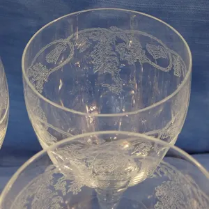 Etched Crystal Glassware