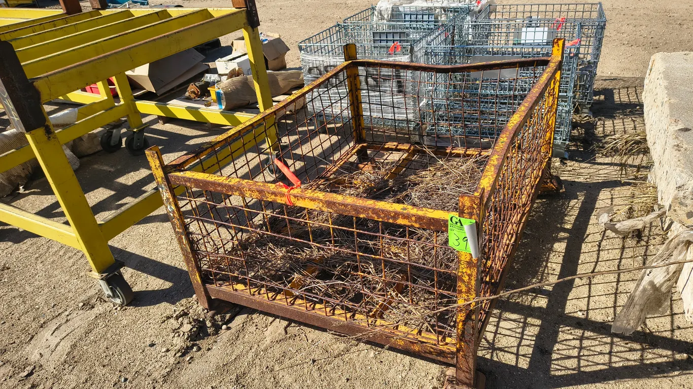 Material bin, 53" wide, 40" long, 21" tall