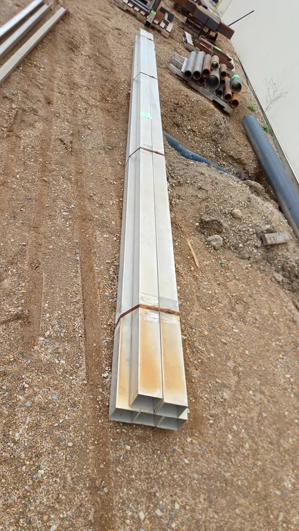 5 pieces Aluminium 4X4 Square tubing, 20ft long