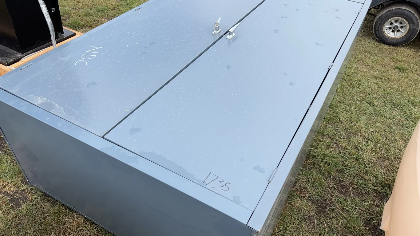 Metal Filing Cabinet, approx 6', 2 doors, keys, *Unreserved*