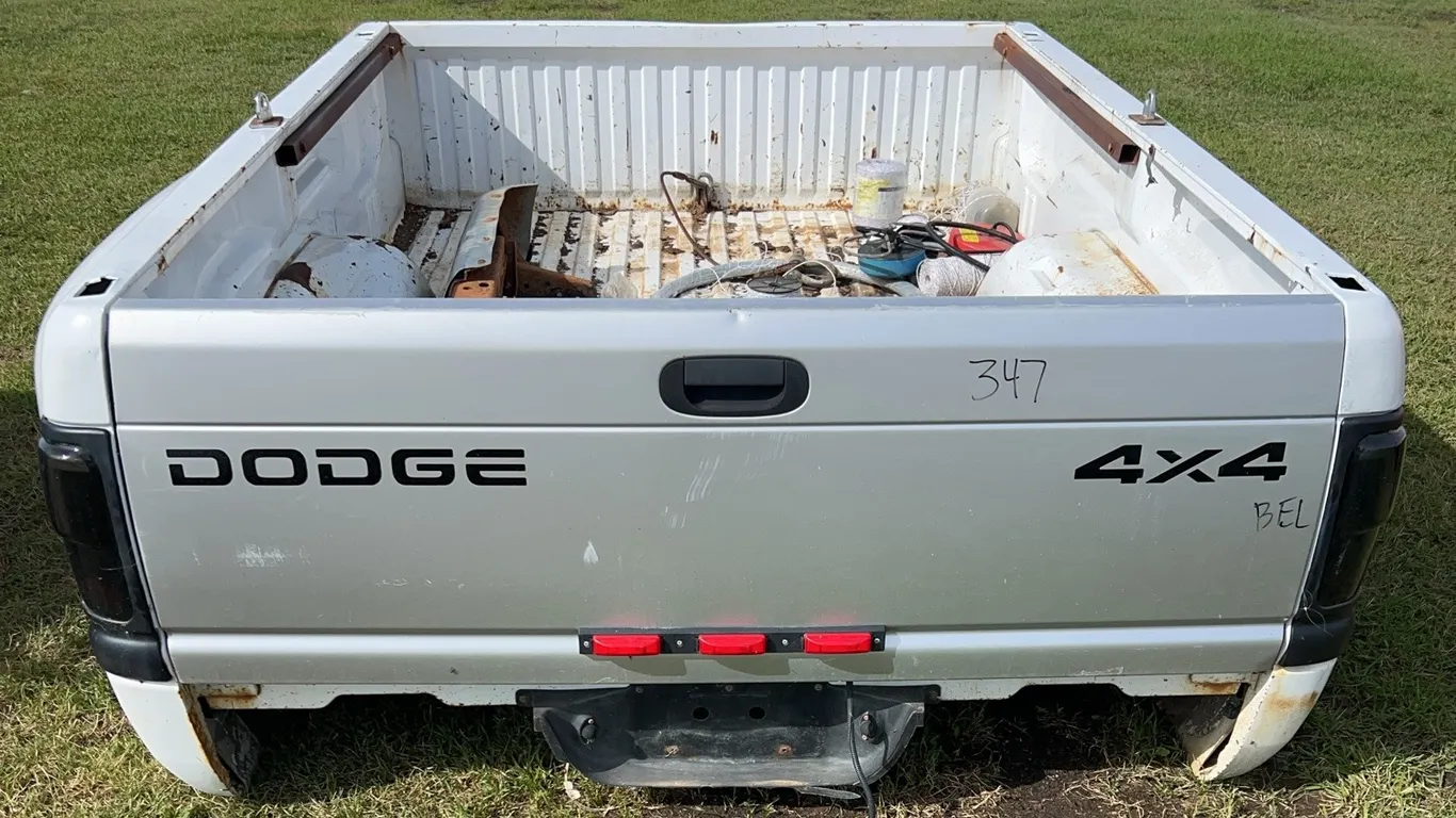 2001 Dodge Ram 3500 dually box, bumper, electrical fence wires, *Unreserved*