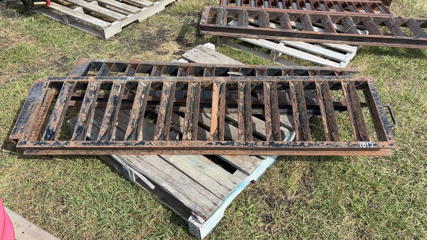 2 - Dump Trailer Loading Ramps, 1 - Approx. 1'6'' x 6'2'', 1 - 1'4'' x 6' *Unreserved*