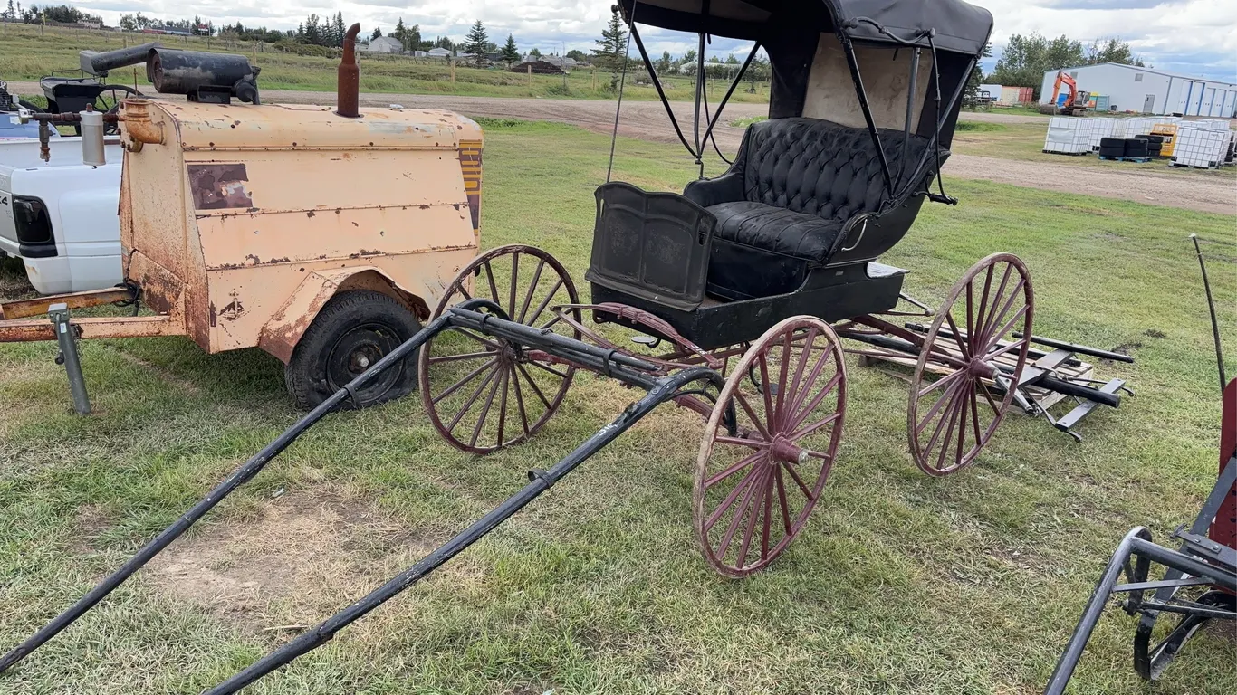 McLaughlin Horse Drawn Carriage, Single Horse w/ Hitch Extension *Unreserved*