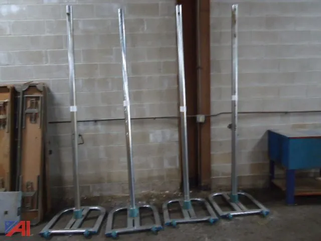 (4) Steel Floor Stands