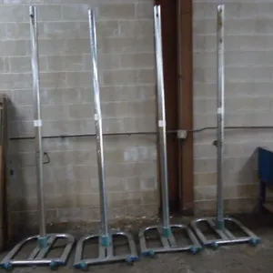 (4) Steel Floor Stands